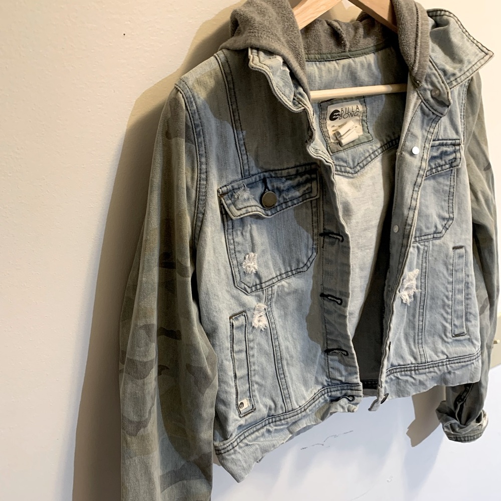 Army print Jean jacket - 2 for 40